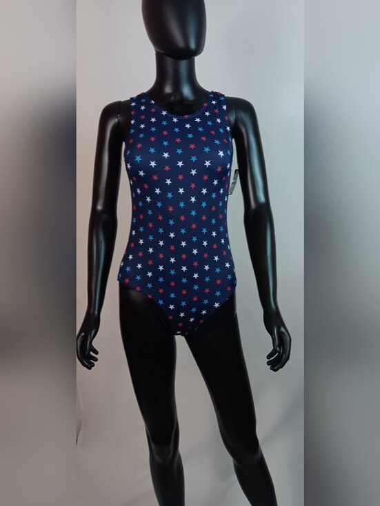 City Streets Other - City Streets One Piece Swimwear Americana Stars Blue‎ Swimsuit swimwear XL 18.5
